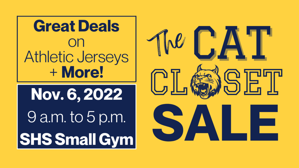 The Cat Closet Sale will feature past athletic jerseys and memorabilia. The event will be held on Nov. 6, 2022 in the Springfield High School small gymnasium.